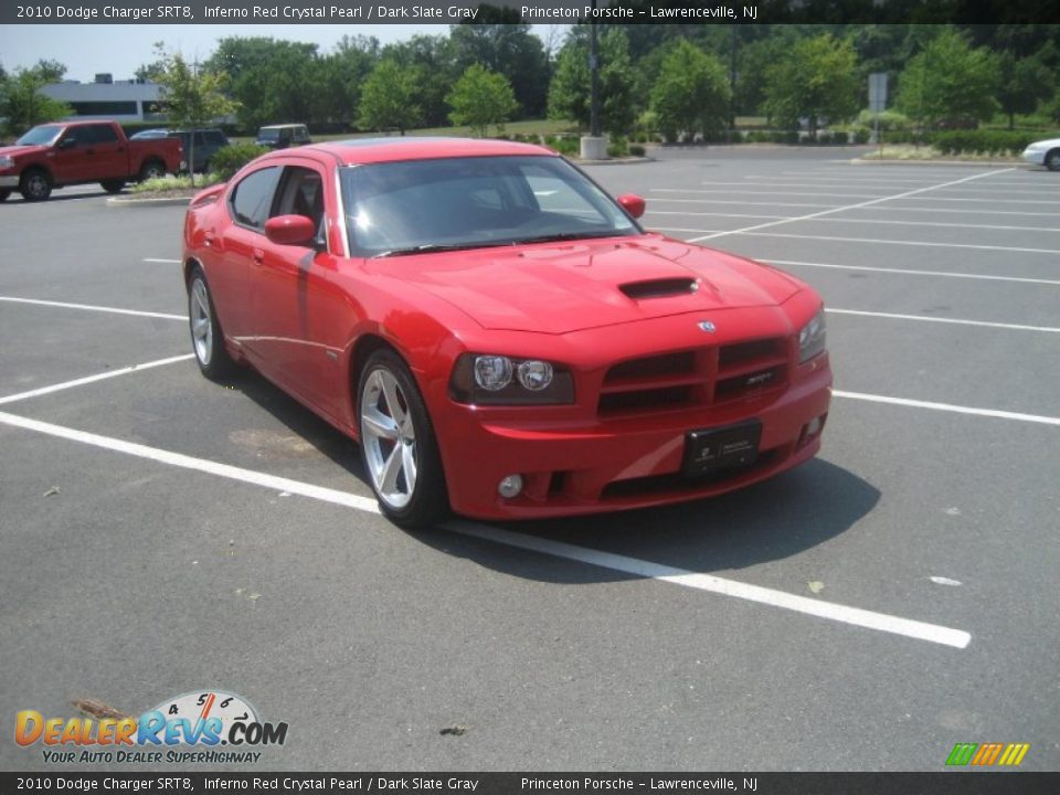 2010 Dodge Charger SRT8 Inferno Red Crystal Pearl / Dark Slate Gray Photo #2