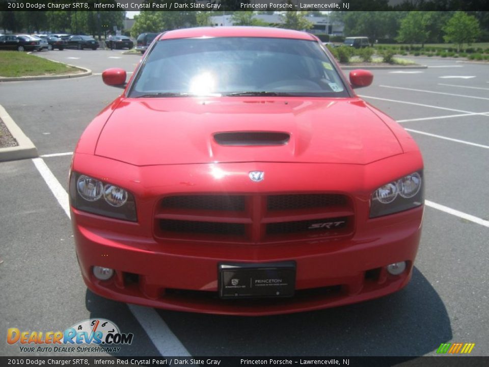 2010 Dodge Charger SRT8 Inferno Red Crystal Pearl / Dark Slate Gray Photo #6