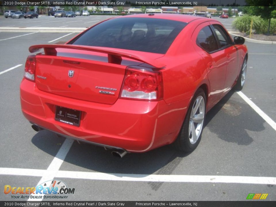 2010 Dodge Charger SRT8 Inferno Red Crystal Pearl / Dark Slate Gray Photo #10