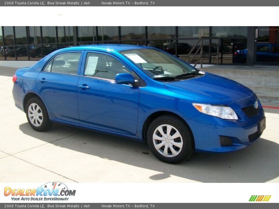 2009 toyota corolla blue streak metallic #3