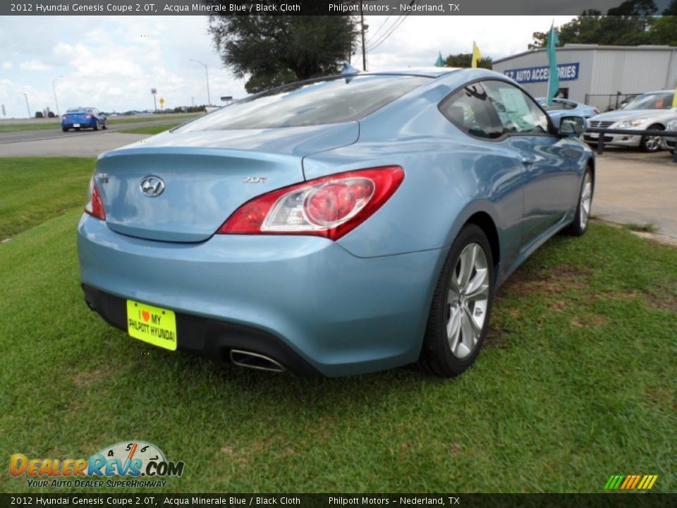 2012 Hyundai Genesis Coupe 2.0T Acqua Minerale Blue / Black Cloth Photo #3