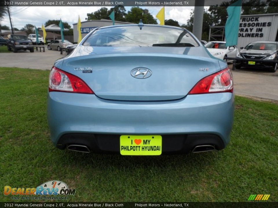 2012 Hyundai Genesis Coupe 2.0T Acqua Minerale Blue / Black Cloth Photo #4