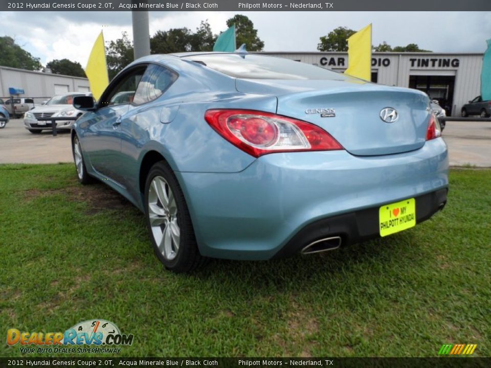 2012 Hyundai Genesis Coupe 2.0T Acqua Minerale Blue / Black Cloth Photo #5
