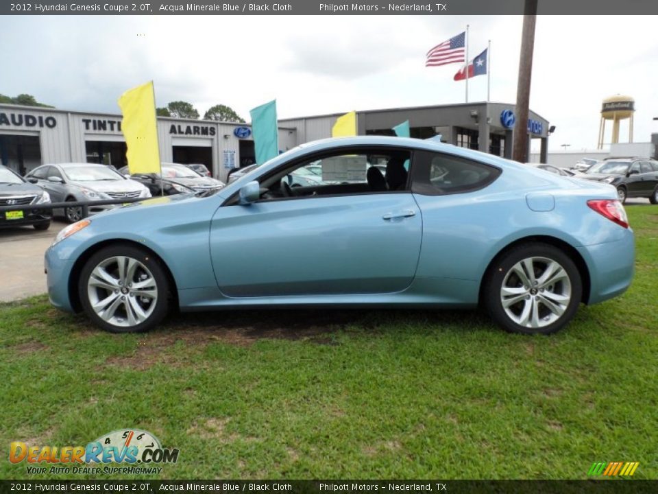 2012 Hyundai Genesis Coupe 2.0T Acqua Minerale Blue / Black Cloth Photo #6