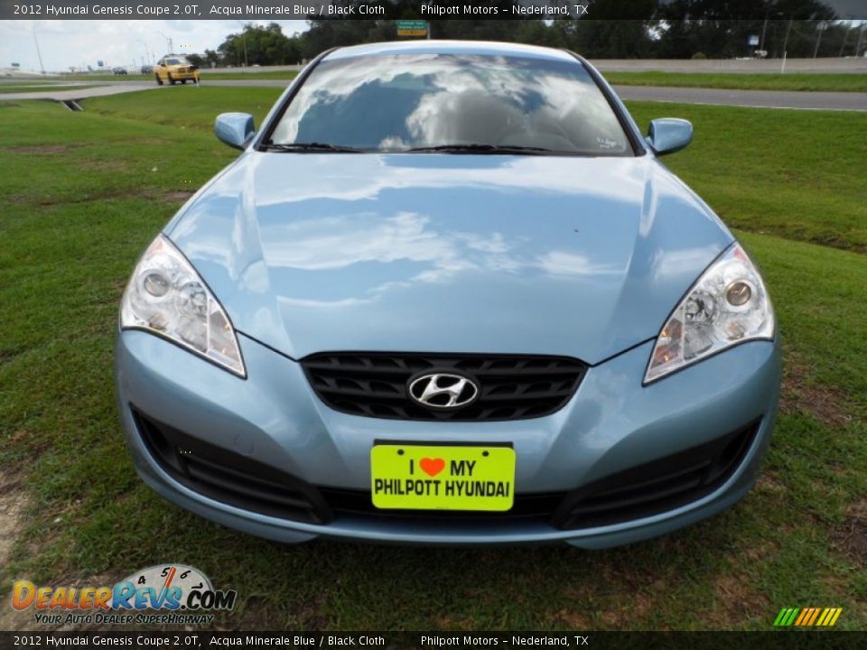 2012 Hyundai Genesis Coupe 2.0T Acqua Minerale Blue / Black Cloth Photo #8