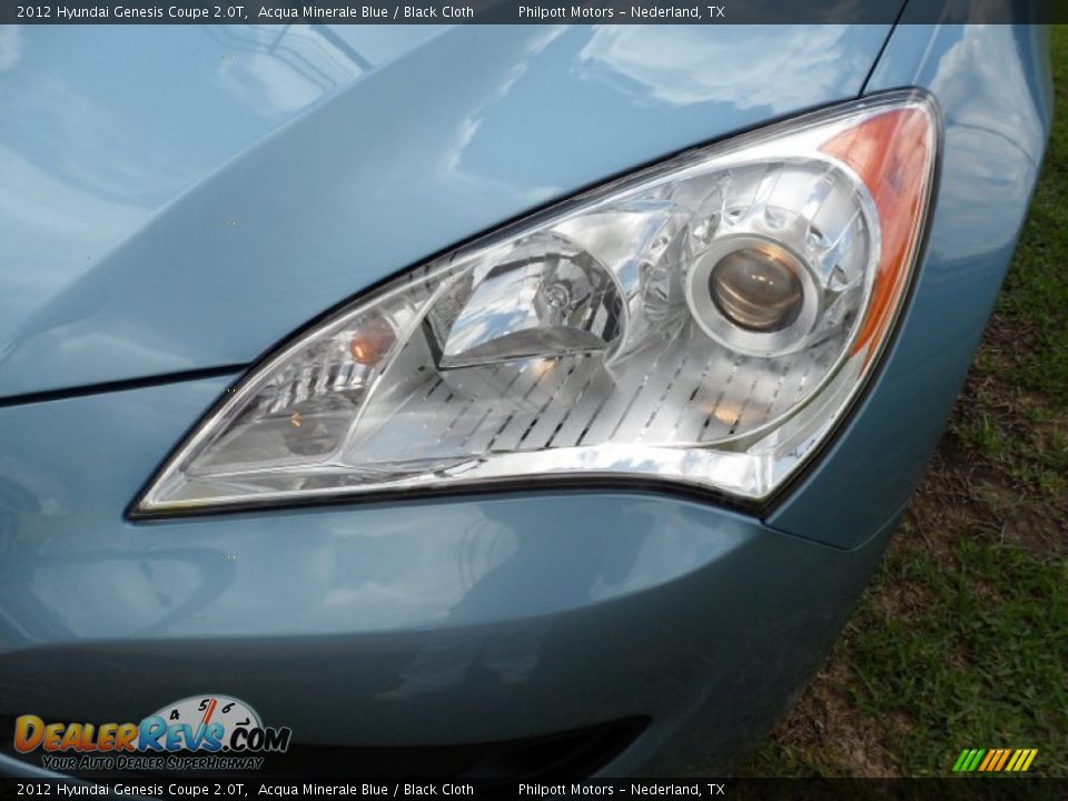 2012 Hyundai Genesis Coupe 2.0T Acqua Minerale Blue / Black Cloth Photo #9