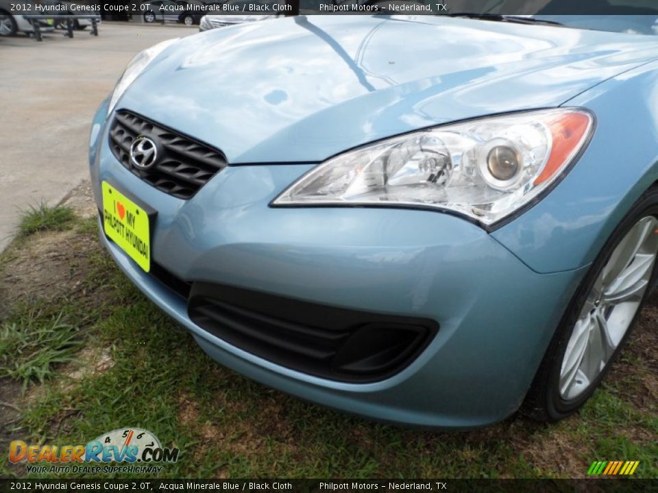 2012 Hyundai Genesis Coupe 2.0T Acqua Minerale Blue / Black Cloth Photo #10
