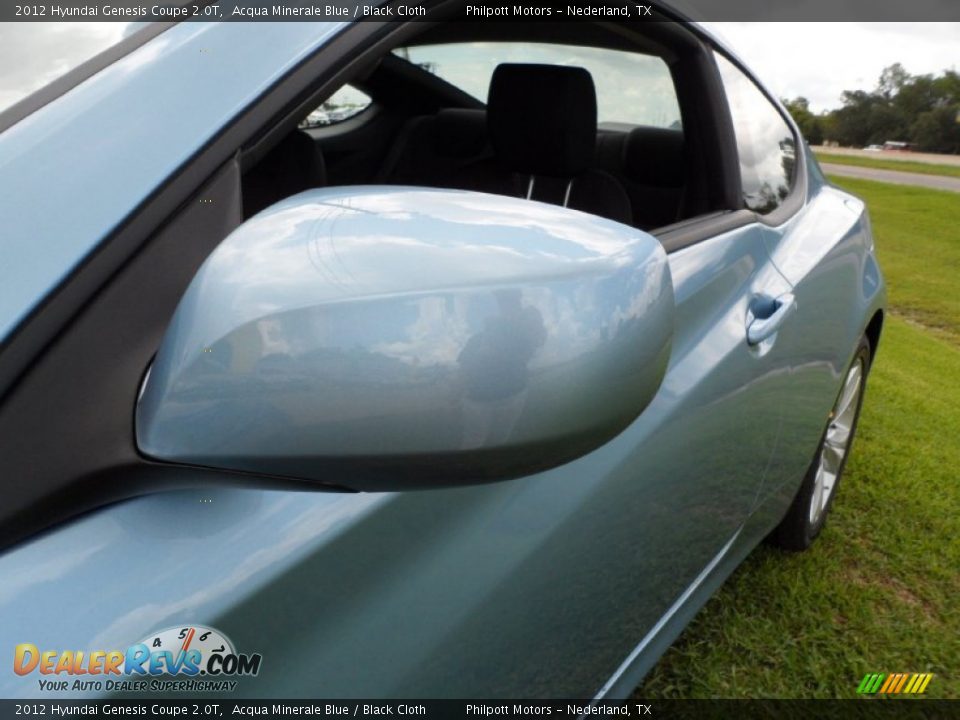 2012 Hyundai Genesis Coupe 2.0T Acqua Minerale Blue / Black Cloth Photo #12