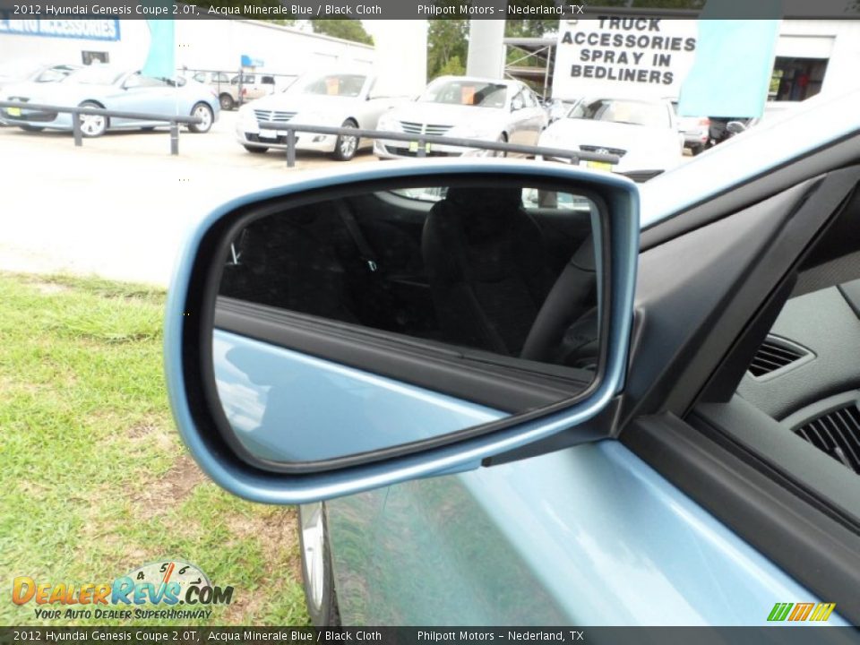 2012 Hyundai Genesis Coupe 2.0T Acqua Minerale Blue / Black Cloth Photo #13