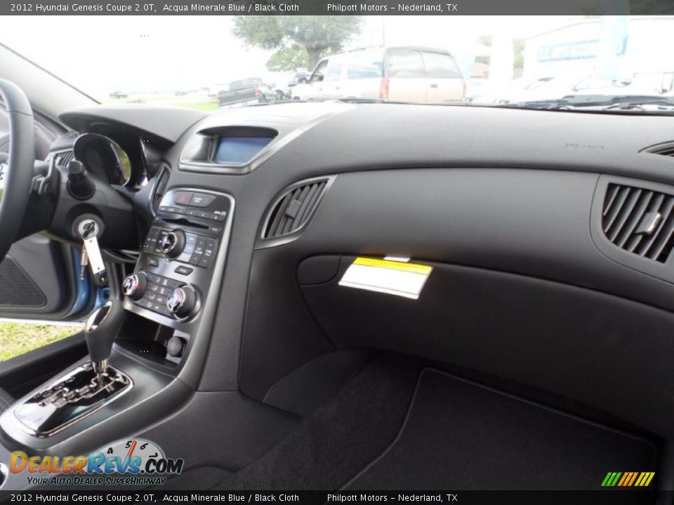 2012 Hyundai Genesis Coupe 2.0T Acqua Minerale Blue / Black Cloth Photo #19