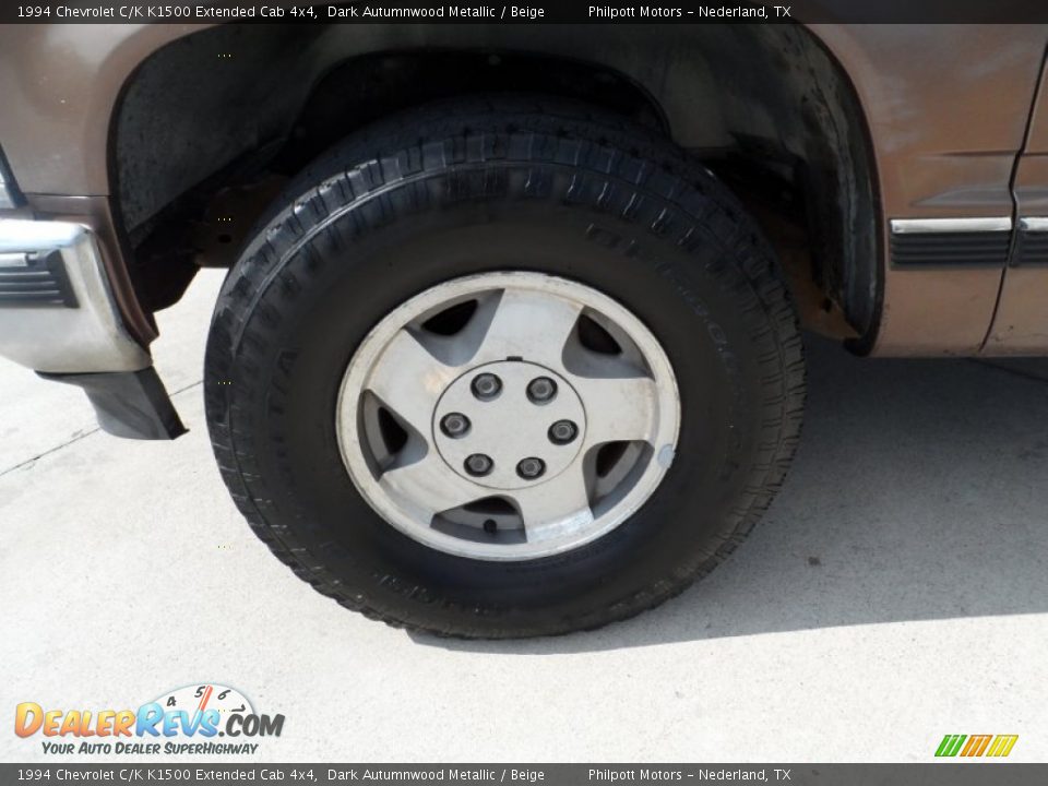1994 Chevrolet C/K K1500 Extended Cab 4x4 Dark Autumnwood Metallic / Beige Photo #9
