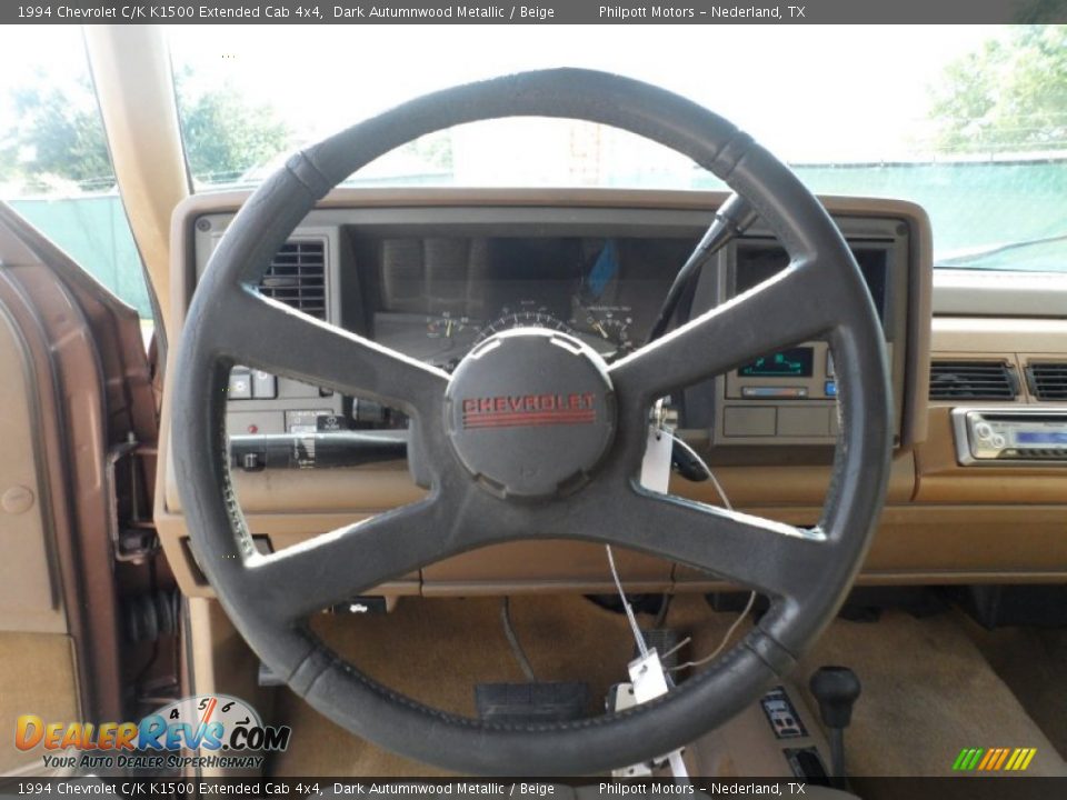 1994 Chevrolet C/K K1500 Extended Cab 4x4 Dark Autumnwood Metallic / Beige Photo #14