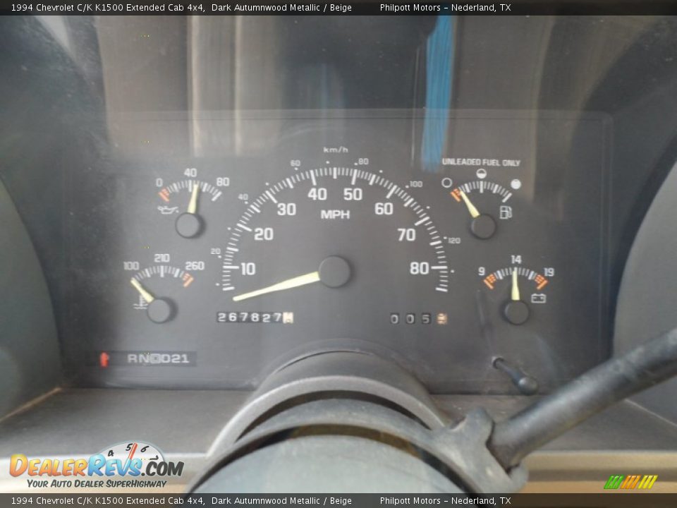1994 Chevrolet C/K K1500 Extended Cab 4x4 Gauges Photo #15