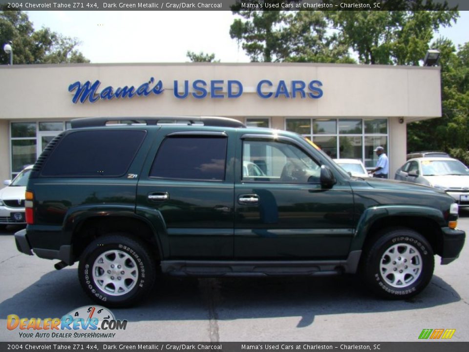 2004 Chevrolet Tahoe Z71 4x4 Dark Green Metallic / Gray/Dark Charcoal Photo #1