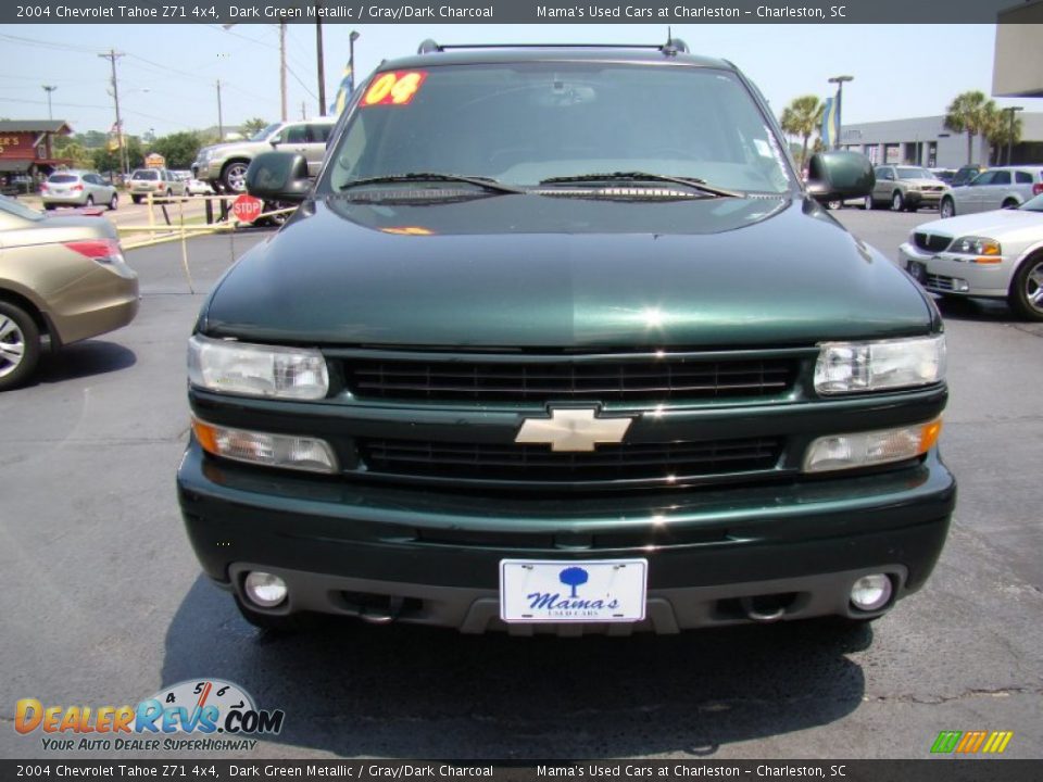 2004 Chevrolet Tahoe Z71 4x4 Dark Green Metallic / Gray/Dark Charcoal Photo #3