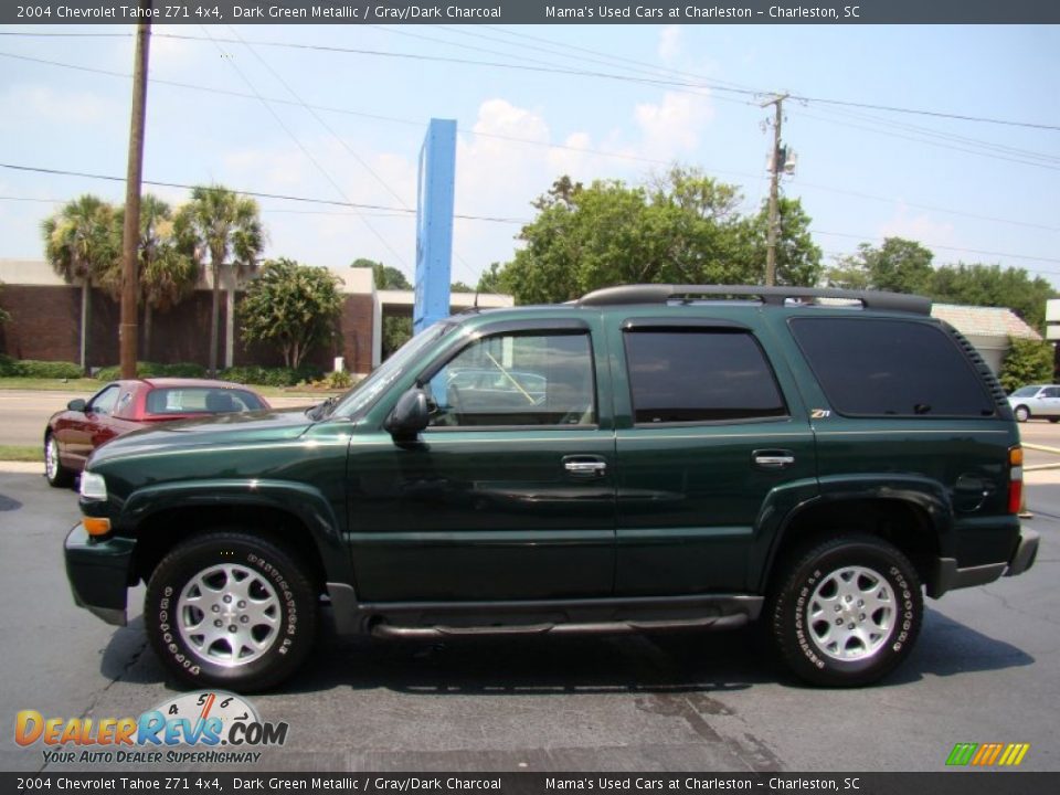 2004 Chevrolet Tahoe Z71 4x4 Dark Green Metallic / Gray/Dark Charcoal Photo #5