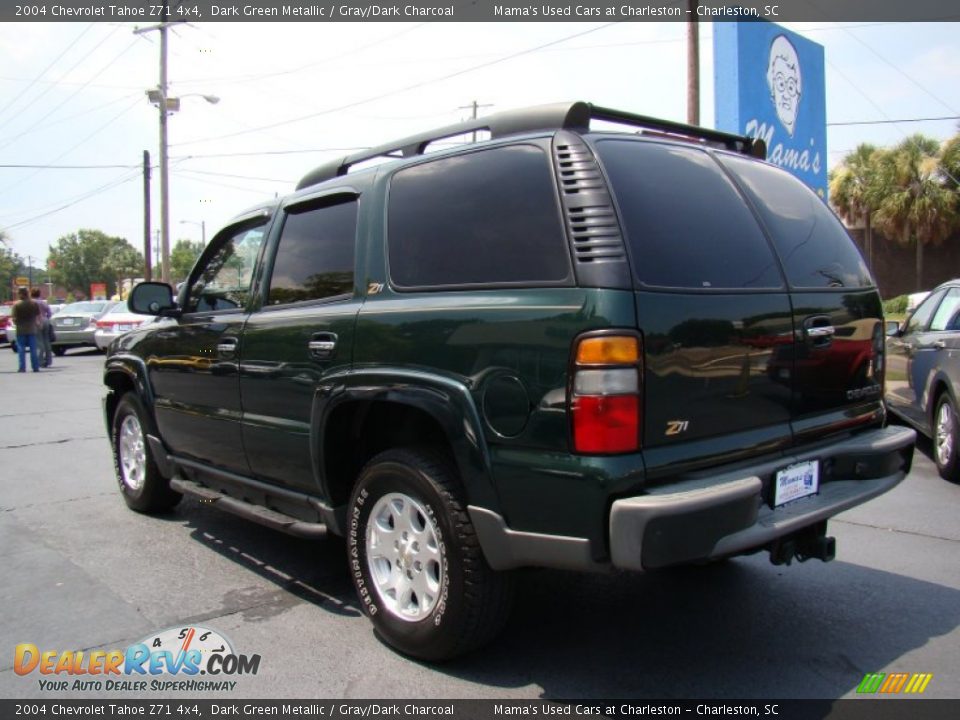 2004 Chevrolet Tahoe Z71 4x4 Dark Green Metallic / Gray/Dark Charcoal Photo #6