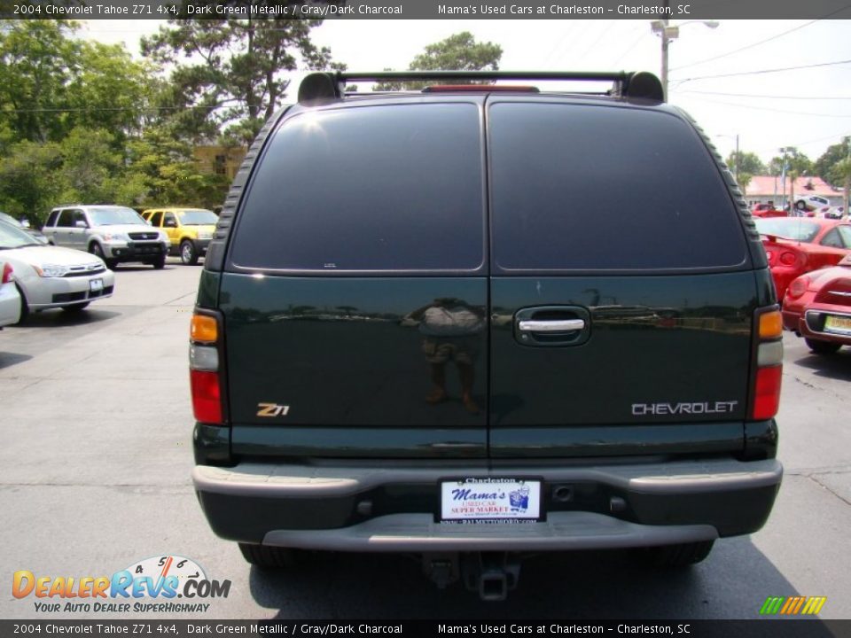 2004 Chevrolet Tahoe Z71 4x4 Dark Green Metallic / Gray/Dark Charcoal Photo #7