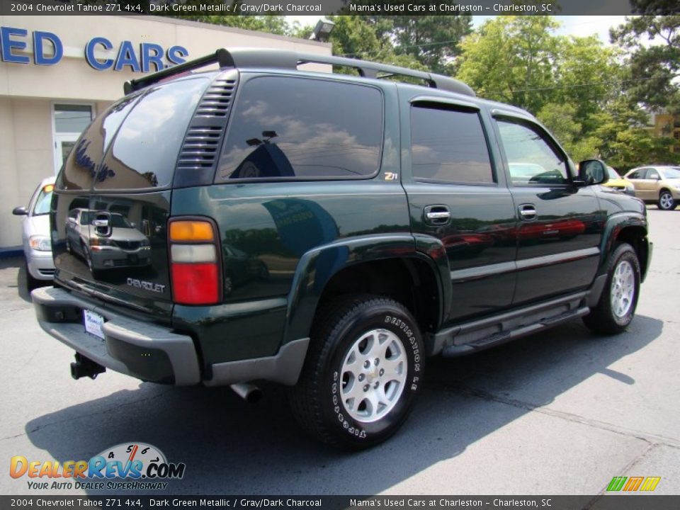 2004 Chevrolet Tahoe Z71 4x4 Dark Green Metallic / Gray/Dark Charcoal Photo #8