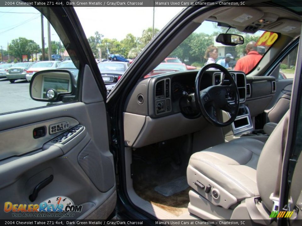 2004 Chevrolet Tahoe Z71 4x4 Dark Green Metallic / Gray/Dark Charcoal Photo #9