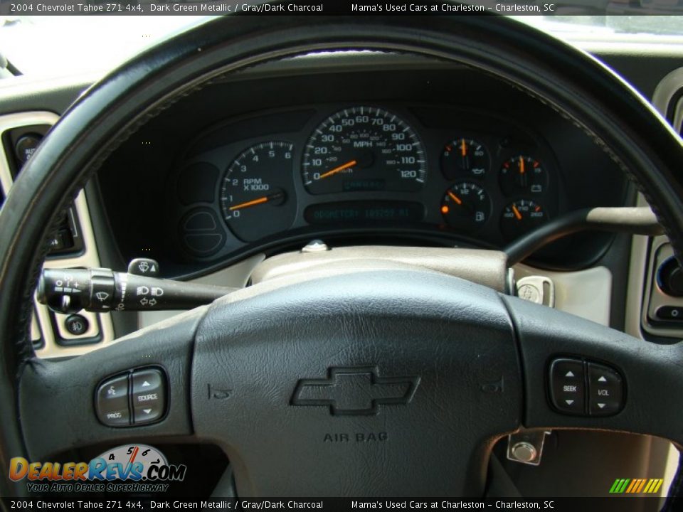 2004 Chevrolet Tahoe Z71 4x4 Dark Green Metallic / Gray/Dark Charcoal Photo #25