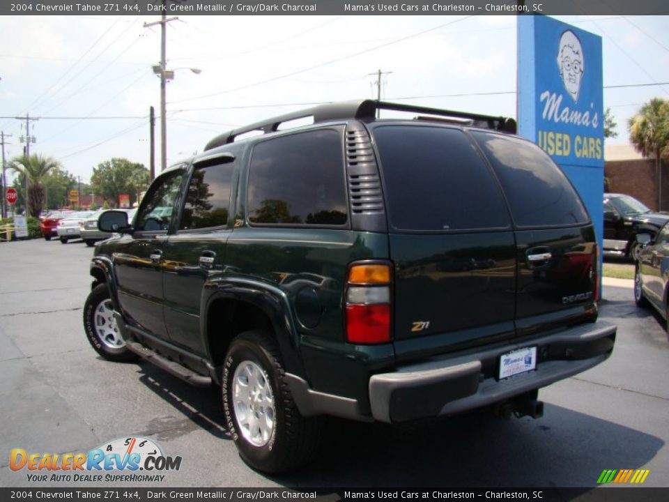 2004 Chevrolet Tahoe Z71 4x4 Dark Green Metallic / Gray/Dark Charcoal Photo #35