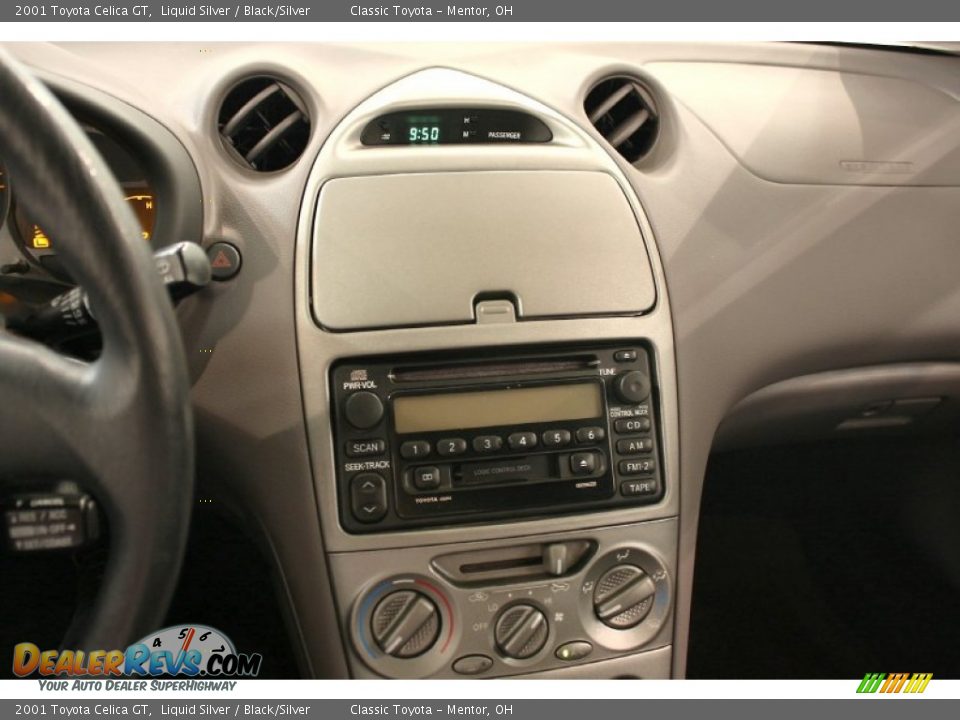 2001 Toyota Celica GT Liquid Silver / Black/Silver Photo #12