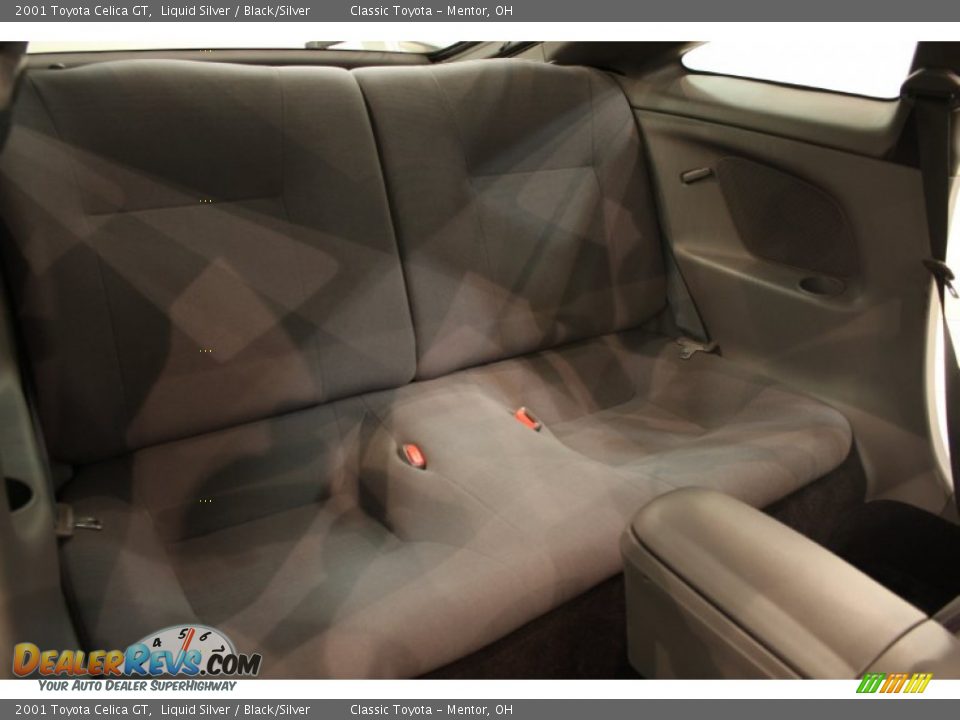Black/Silver Interior - 2001 Toyota Celica GT Photo #16