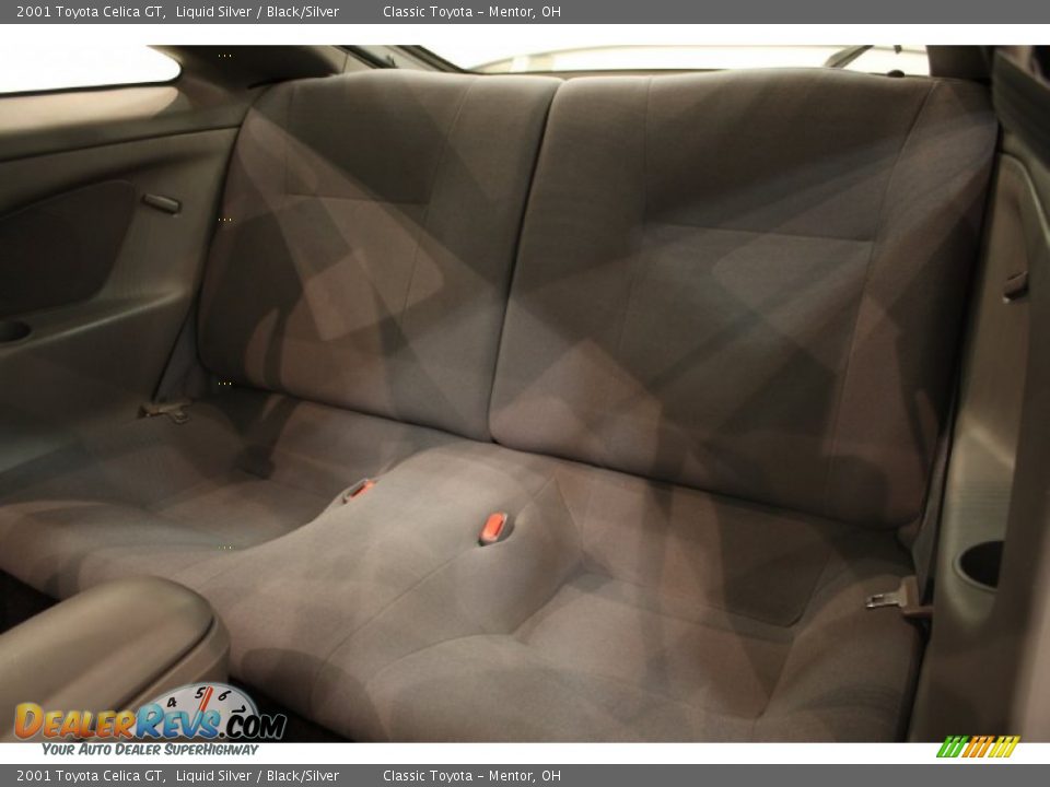 Black/Silver Interior - 2001 Toyota Celica GT Photo #17