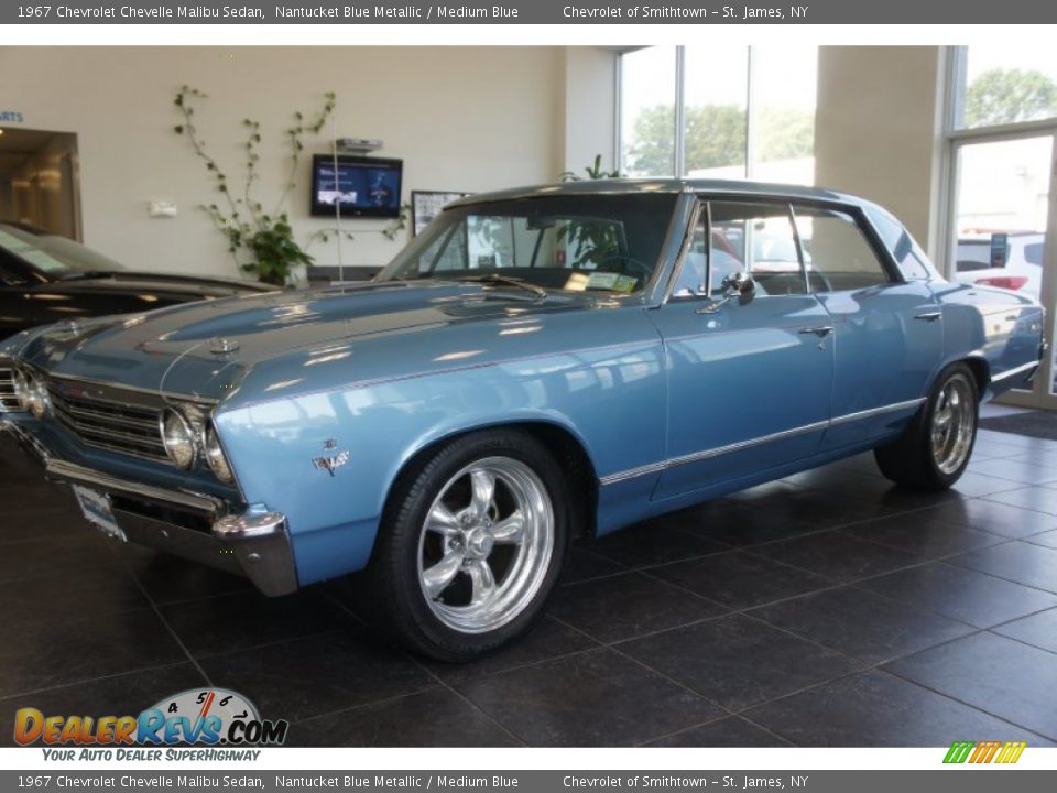 1967 Chevrolet Chevelle Malibu Sedan Nantucket Blue Metallic / Medium Blue Photo #1