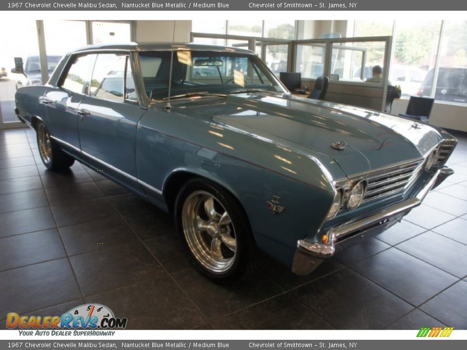 1967 Chevrolet Chevelle Malibu Sedan Nantucket Blue Metallic / Medium Blue Photo #2