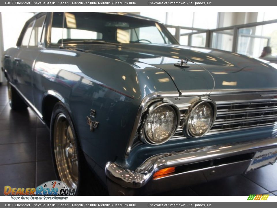 1967 Chevrolet Chevelle Malibu Sedan Nantucket Blue Metallic / Medium Blue Photo #9