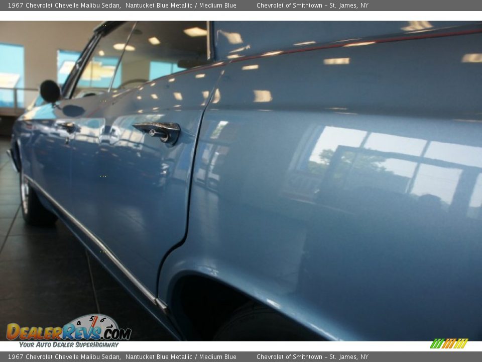 1967 Chevrolet Chevelle Malibu Sedan Nantucket Blue Metallic / Medium Blue Photo #19