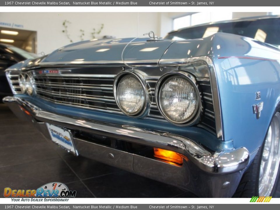 1967 Chevrolet Chevelle Malibu Sedan Nantucket Blue Metallic / Medium Blue Photo #23