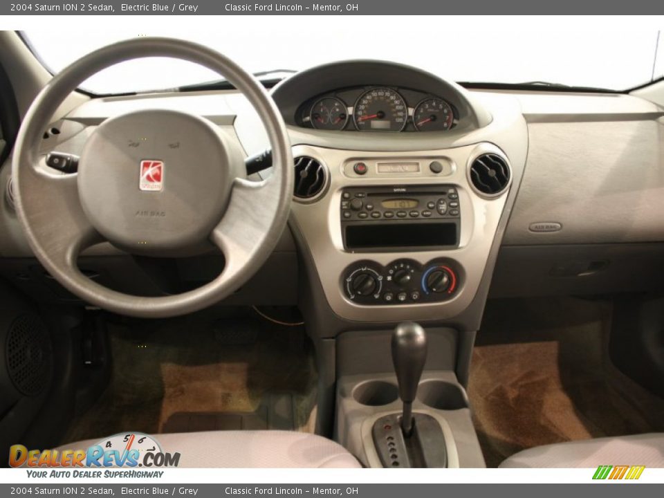 2004 Saturn ION 2 Sedan Electric Blue / Grey Photo #12