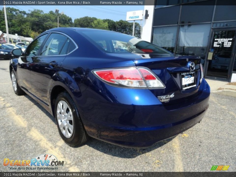 2011 Mazda MAZDA6 i Sport Sedan Kona Blue Mica / Black Photo #4