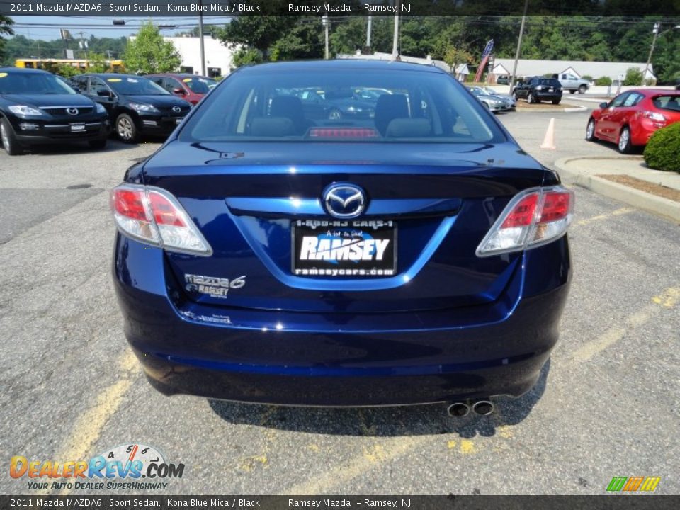 2011 Mazda MAZDA6 i Sport Sedan Kona Blue Mica / Black Photo #11