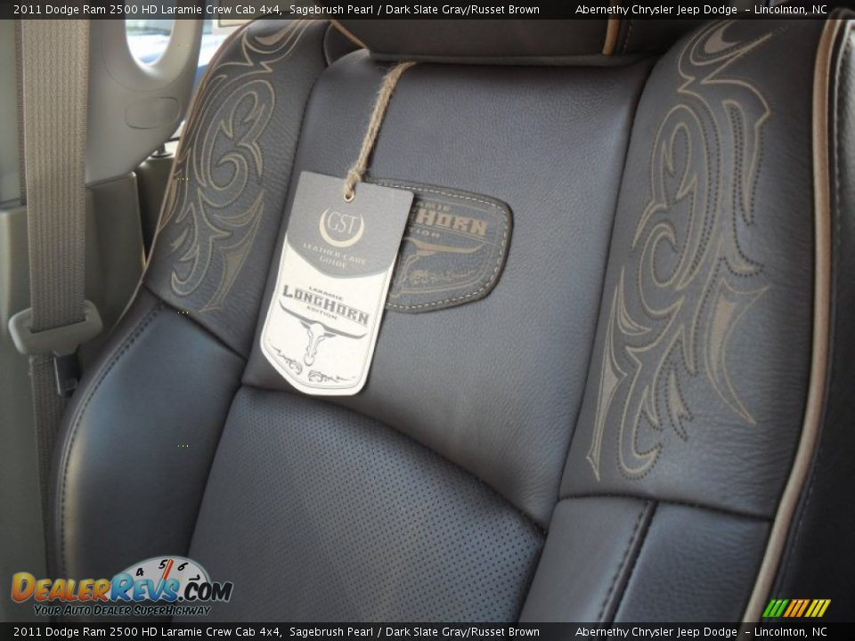 2011 Dodge Ram 2500 HD Laramie Crew Cab 4x4 Sagebrush Pearl / Dark Slate Gray/Russet Brown Photo #10