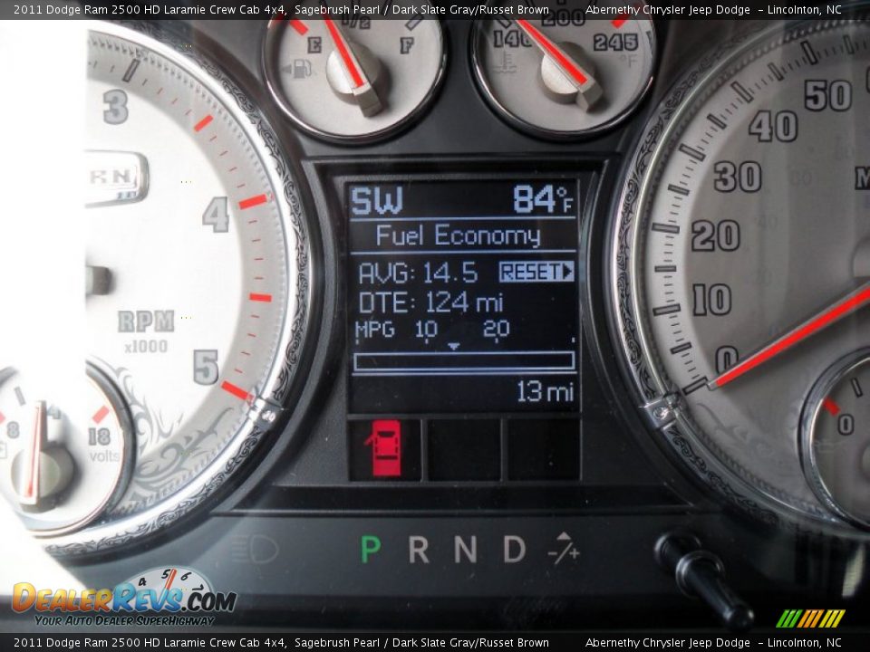 2011 Dodge Ram 2500 HD Laramie Crew Cab 4x4 Sagebrush Pearl / Dark Slate Gray/Russet Brown Photo #15