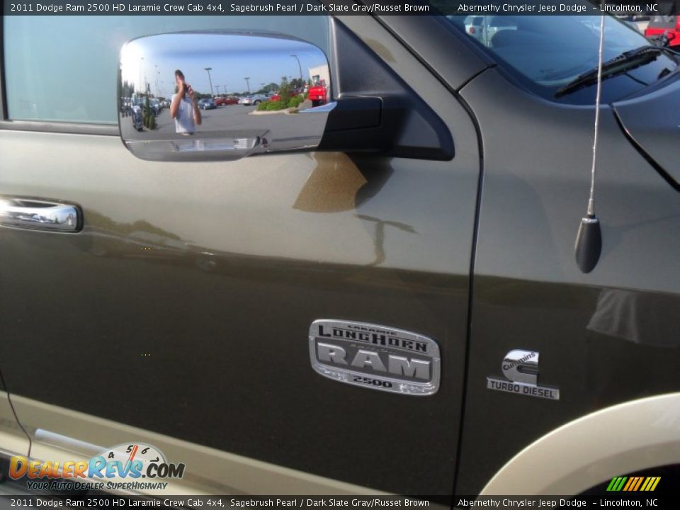 2011 Dodge Ram 2500 HD Laramie Crew Cab 4x4 Sagebrush Pearl / Dark Slate Gray/Russet Brown Photo #26