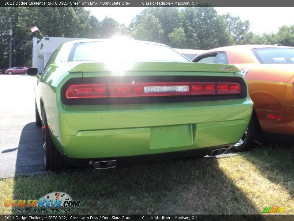 2011 Dodge Challenger SRT8 392 Green with Envy / Dark Slate Gray Photo #4