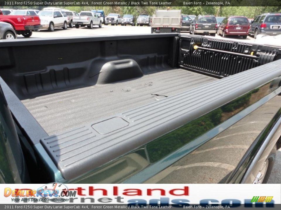 2011 Ford F250 Super Duty Lariat SuperCab 4x4 Forest Green Metallic / Black Two Tone Leather Photo #9