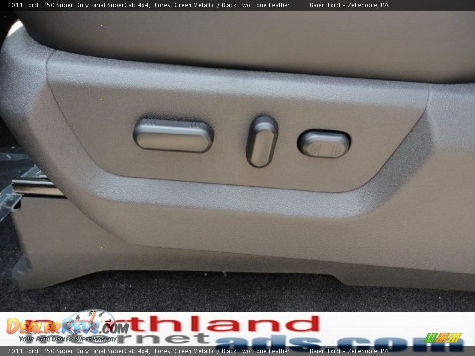 2011 Ford F250 Super Duty Lariat SuperCab 4x4 Forest Green Metallic / Black Two Tone Leather Photo #11