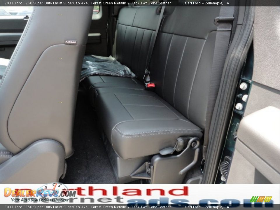 2011 Ford F250 Super Duty Lariat SuperCab 4x4 Forest Green Metallic / Black Two Tone Leather Photo #14