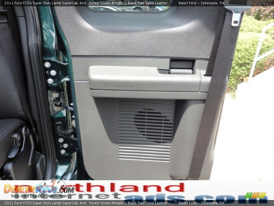 2011 Ford F250 Super Duty Lariat SuperCab 4x4 Forest Green Metallic / Black Two Tone Leather Photo #15