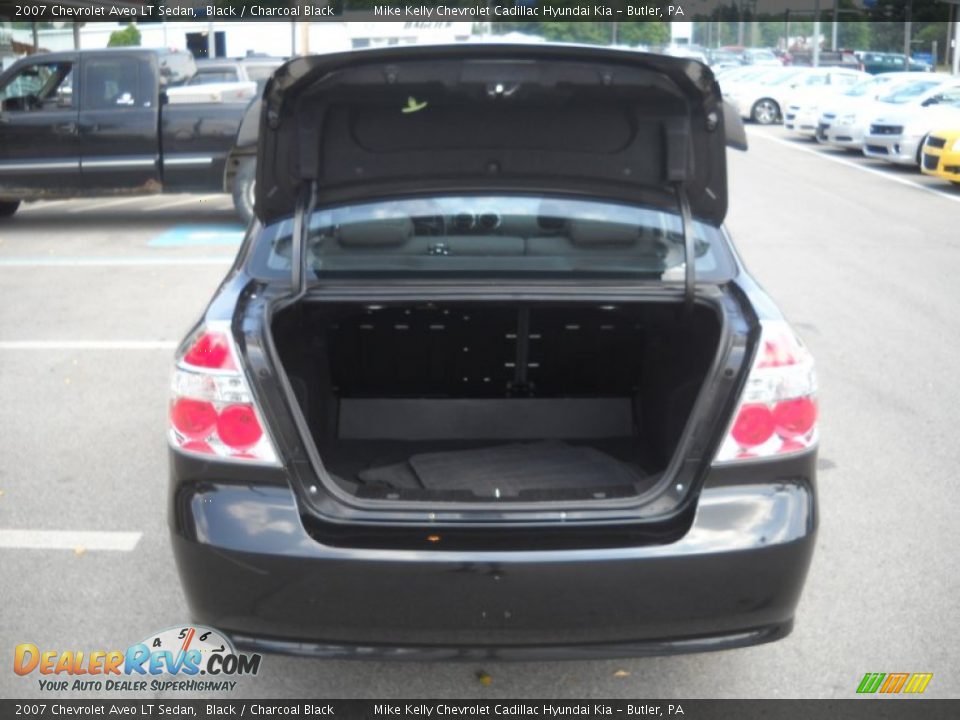 2007 Chevrolet Aveo LT Sedan Black / Charcoal Black Photo #4