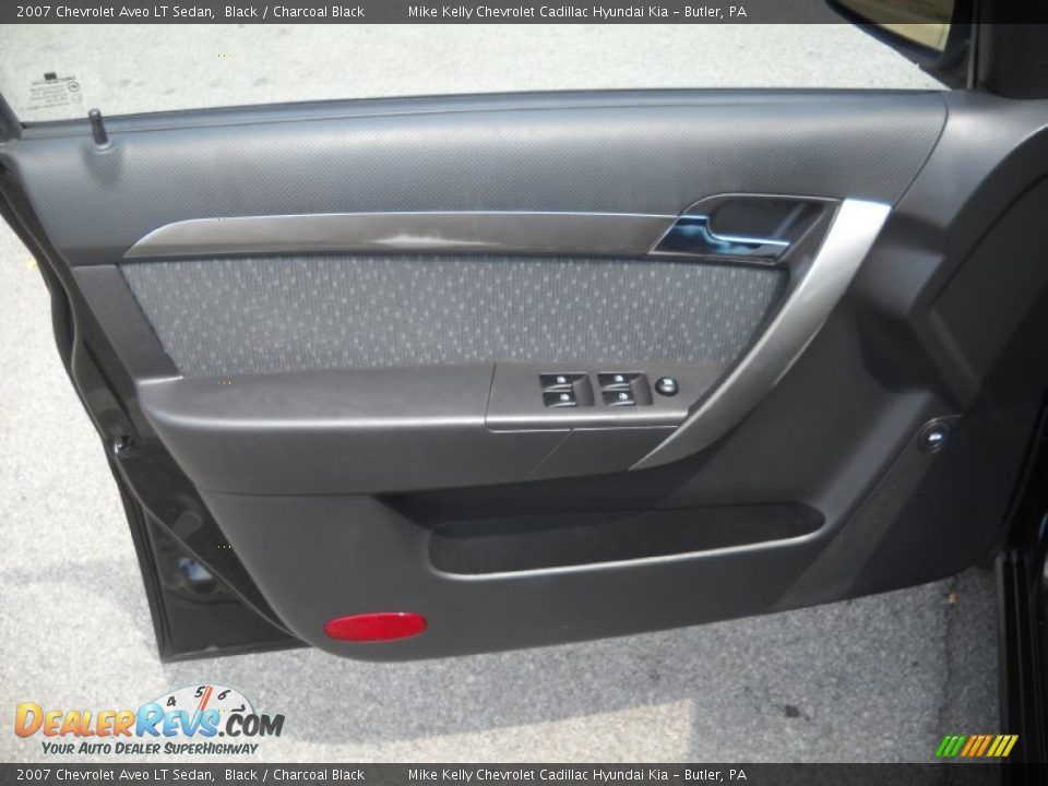 2007 Chevrolet Aveo LT Sedan Black / Charcoal Black Photo #8