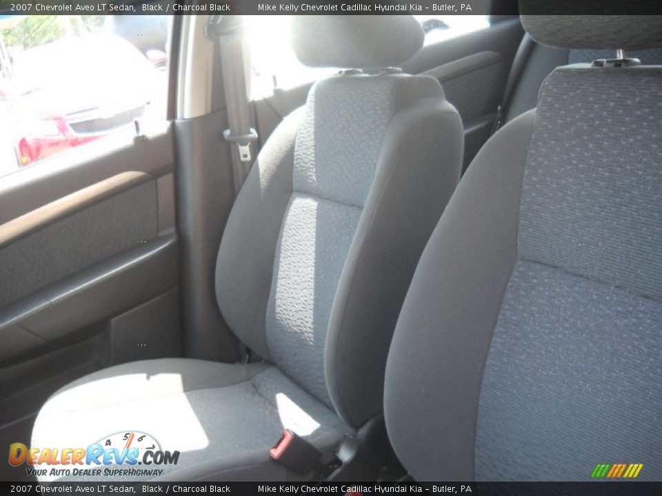 2007 Chevrolet Aveo LT Sedan Black / Charcoal Black Photo #10