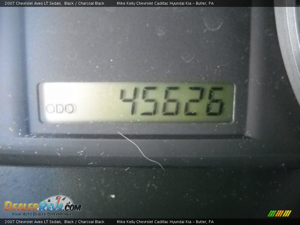 2007 Chevrolet Aveo LT Sedan Black / Charcoal Black Photo #20
