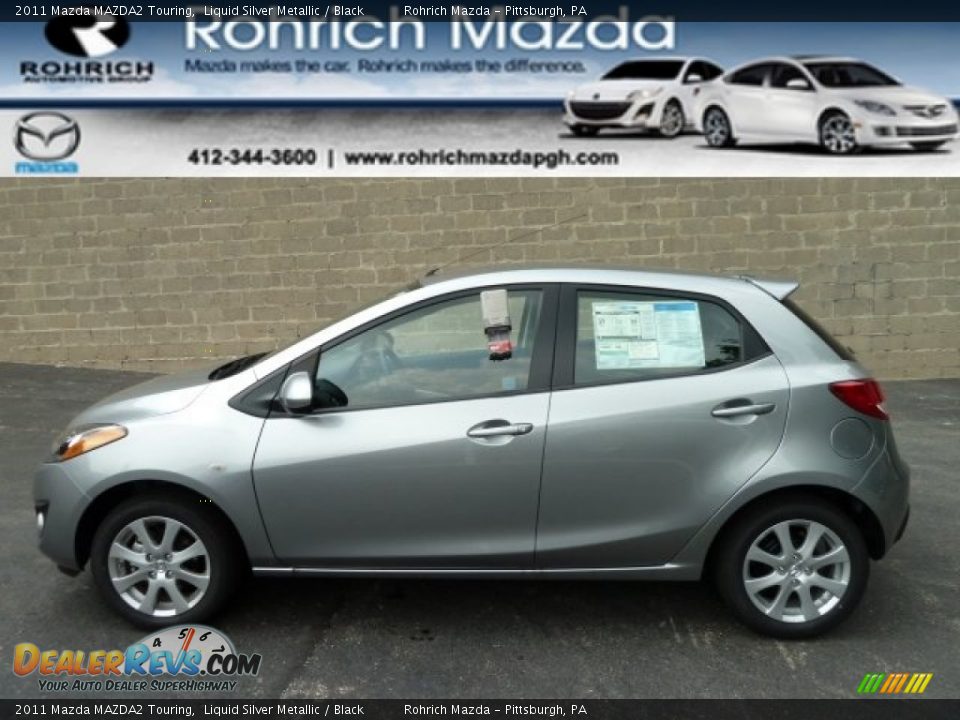 2011 Mazda MAZDA2 Touring Liquid Silver Metallic / Black Photo #1